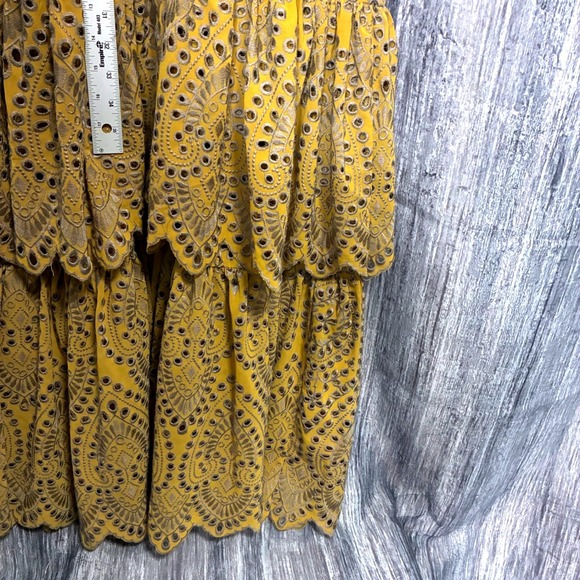 Jen's Pirates Booty Maxi Dress Flamenco Maxi Dress in Citrine Mariachi Eyelet - Picture 8 of 10